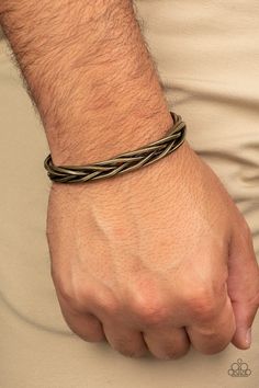 Brushed in an antiqued finish, rustic brass bars weave and braid into an edgy cuff around the wrist. Sold as one individual bracelet. Wrist Wear For Men, Chain Bracelet Men, Mens Sterling Silver Jewelry, Mens Cuff Bracelets, Wedding Dress Jewelry, Mens Chain Bracelet, Men Bracelets, Mens Silver Jewelry, Jewelry King