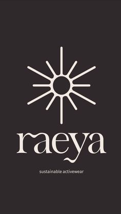 the logo for raeya, an australian activewear brand that has been launched in australia