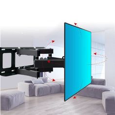 a flat screen tv mounted to the wall