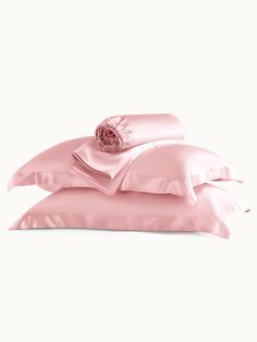 #color_charmingpink Cream Silk Sheets, Silk Sheet Set, Silk Pink Pillowcase, Pillow Shames, Bitsy Silk Pillow Cases, Silk Bed Sheets, Silk Duvet Cover, 100% Mulberry Silk Sheets, Silk Bedding Set