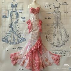 Right Wedding Dress, Romantic Wedding Dress, Unique Wedding Dresses, Fest Outfits, 파티 드레스, Fashion Illustration Dresses, Prom Dress Inspiration