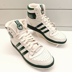 Adidas Top Ten Rb Cream White Dark Green If7812 Leather Casual Hi Top Sneakers Size Men's 9.5 Please Check All The Pictures!!! Pictures May Be A Slight Difference In Color Due To Lighting. Brand New Without A Box. I Ship The Same Day Or The Next Business Day. Adidas Top Ten Rb, Adidas Top Ten, Hi Top Sneakers, Adidas Top, Hi Top, Adidas Tops, Green Cream, Top Ten, Mens Shoes Sneakers