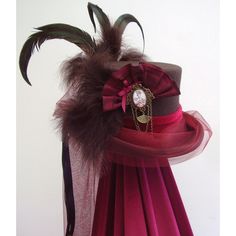 Steampunk riding hat Marie Antoinette' ($159) ❤ liked on Polyvore Victorian Hats, Steampunk Wedding, Riding Hats, Victorian Steampunk