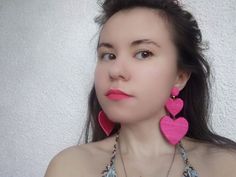 These eye-catching fashionable heart drop earrings are a good choice of a romantic and beautiful lady. As these earrings are completely handmade, I can make them custom color. Just let me know. The length of these earrings is 10 cm - 4 inches, width - 4.5 cm - 1.8 inches. These earrings are lightweight and comfortable to wear. Hey, look at my other earrings too https://www.etsy.com/shop/JumpingBeadsUA?ref=seller-platform-mcnav§ion_id=22025387 All orders are shipped by airmail with tracking (exce Heart Drop Earrings, Silk Cord, Bon Bon, Double Heart, Earrings Stud, Gift Handmade, Dusty Pink, Clip On, Clip On Earrings