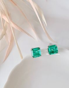 Emerald Green Stud Earrings, Green Stone Earrings, May Birthstone Jewelry Gift, Minimalist Dainty Emerald Summer Earrings, Hypoallergenic Earrings We do a very careful inspection before we ship each of our products. We also pack all of our earrings in a small envelope-style jewelry bag. The bag is dainty and aesthetic, making it perfect for gift giving under $20! *SHIPPING* All orders will be shipped by USPS Ground Advantage Mail after the order has been placed. *More of Our Collections* https:/ Green Stud Earrings, Green Stone Earrings, Small Envelope, Earrings Hypoallergenic, Small Envelopes, Summer Earrings, May Birthstone, Summer Earring, Jewelry Bag