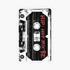 an old school cassette sticker with the words hip hoppy mix tape on it