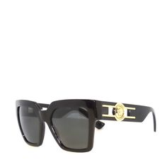 Authentic & Brand New Comes With Original Packaging. Luxury Black Wayfarer Sunglasses, Gray Sunglasses, Grey Sunglasses, Versace Accessories, Dark Black, Dark Gray, Sunglasses Accessories, Versace, Women Accessories