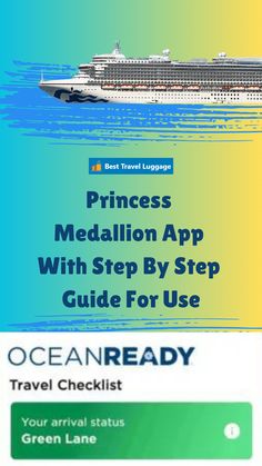 the princess meditation app with step - by - step guide for use on an oceanready travel checklist