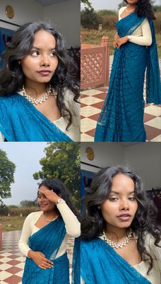 #saree #teal #traditional Blue Sari Aesthetic, Saree Layout Instagram Story, Saree Fairwell, Saree Layout Instagram, Traditional Layout Story Instagram, Saree Instagram Story, Saree Photo Ideas, Saree Layout