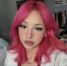 Wavy Pink Hair, Inspo Hair, Quick Braided Hairstyles