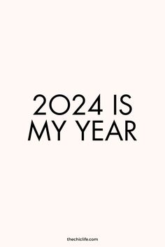 the text reads,'2012 is my year'in black on a white background