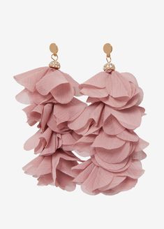 Crystals set the stage for unprecedented beauty in the design of our cascading chiffon petal earrings. Elegant Pink Chandelier Earrings, Petal Earrings, Fun Cute, Crystal Set, Ashley Stewart, Party Outfits, Earrings Statement, Accessories Jewelry Earrings, Pierced Earrings