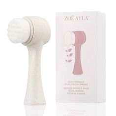 Zoe Ayla Eco Friendly Dual Facial Brush. Led Facial, Derma Pen, Facial Cleansing Device, Led Face Mask, Facial Toning, Facial Brush, Fresh Brand, Facial Brushes, Face Roller