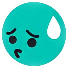 an image of a green face with tears on it's cheeks and eyes that are drawn in the shape of a tear