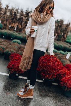 Brushed Long Fringed Scarf Check more at https://beautyfashionideas.com/uncategorized/brushed-long-fringed-scarf/ Snow Day Outfit, Cella Jane, Holiday Outfits Women, Pumpkin Patch Outfit, Older Women Fashion, Cute Fall Outfits, Winter Clothes, Casual Fall Outfits, Autumn Fashion Women