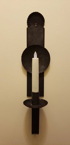 Tritt Tin Candle Sconce Wood Ceiling Lights, Primitive Lighting, Primitive Wood Signs, Primitive Walls, Primitive Candles, Flameless Tea Lights, Wooden Arrows, Wrought Iron Chandeliers, Tin Candle