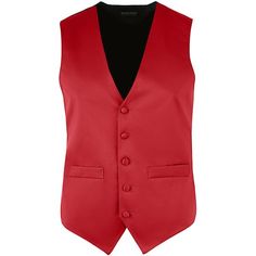 Boasting both style and sophistication, this Henry Segal men's customizable red satin server vest is the perfect finishing touch to your staff's uniforms. This vest makes it easy to ensure an elegant and uniform appearance in your high-end restaurant, banquet hall, casino, or catering operation. This satin vest is fully lined and tailored with a full, silk-looking back for a professional-looking fit. It has a five-button front with matching satin-covered buttons for a stylish finish. This vest a Circus Fundraiser, Red Vest Outfit, Chambelanes Outfits, Red Waistcoat, Quince Themes, Grooms Men, Red Quince, Staff Uniforms, Purple Vests