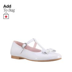 in stock Spring Flat Mary Janes For School, Spring School Mary Janes Flats, Flat Mary Janes For School In Spring, Spring School Flat Mary Janes, White Mary Janes For Spring, White Spring Mary Janes, Kid Shoes, Mary Janes, Ankle Strap