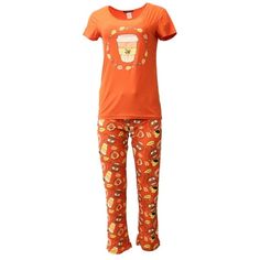 Not a Morning Person's PJ set was made for you and the people you love to stay cozy and remind everyone in your life just how stongly you feel about spooky season. Available in sizes small through 3X this short-sleeve tee and open bottom pant set are a polyester and spandex blend and feel like an absolute dream. The open bottom pants are slighty cropped to hit just above the ankle and are fitted with an elastic waist band and adorable bow waist detail. The short sleeve top has all of the added t Womens Halloween Pajamas, Halloween Romper, Halloween Bodysuit, Not A Morning Person, Cute Coffee Cups, Mens Pajama Pants, Halloween Pajamas, Plus Size Fall, Womens Pajamas Pants