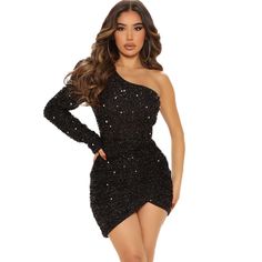 Fashion Nova Olivia Sequin Mini Size Xl In The Color Black. Brand New With Tags, Never Worn. Feel Free To Make An Offer Or Ask Questions! Thanks For Checking Out My Closet. Purple Dress Style, Snake Dress, Black Sequin Mini Dress, Cream Color Dress, Magenta Dress, Vegas Dresses, Mini Dress Pink, Tropical Print Dress, Green Floral Dress