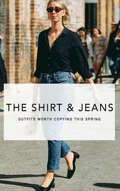 The casual formula every fashion girl swears by. From boho to high-street, these are the latest shirt and jeans outfits we're copying this spring. Shirt and jeans outfits, white shirt outfits, simple outfits, minimal outfits, easy outfits, spring outfits, street style, fashion 2019, fashion trends 2019, jeans outfits, casual outfis, #streetsyle #casualstyle #springstyle #fashiontrends2019 #bloggerstyle #minimalism #minimalstyle Spring Outfits Street Style, Outfit Ideas Fall Winter, Outfits Minimal, White Shirt Outfits, Outfits Simple, Fun Outfits