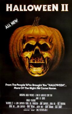 a movie poster for halloween ii starring jack - o'- lantern and pumpkins