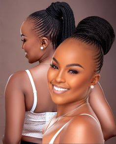 Bun Style, Corporate Events Decoration, Short Box Braids Hairstyles, Big Bun, Chic Hair, Bun Styles, Box Braids Hairstyles For Black Women