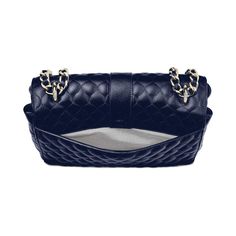 Large Lottie Bag in Navy Quilted Kaviar | Aspinal of London Timeless Double Flap Bag For Everyday Luxury, Elegant Flap Bag With Chain Strap, Luxury Evening Flap Bag With Cc Turnlock Closure, Formal Double Flap Shoulder Bag With Cc Turnlock Closure, Timeless Flap Bag For Everyday Luxury, Timeless Everyday Luxury Crossbody Flap Bag, Timeless Everyday Luxury Shoulder Flap Bag, Luxury Shoulder Bag With Fold Over Clasp, Luxury Double Flap Shoulder Bag With Chain Strap