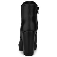 Designed with zipper closure, this boot allows you to wear it on and off easily. These platform booties have a chunky heel to add a touch of height and style to your everyday look. You can pair it with a dress or pair of pants for a charming look. It must-have in every 's closet! It's a good choice for Christmas Day and role-playing. Platform Block Heels, Ankle Boots Black, Chelsea Ankle Boots, Platform Ankle Boots, Platform Wedge, Chunky Heel, Platform Wedges, Black Ankle Boots, Role Playing