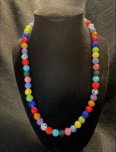 Grab this custom Fruit Loop Beaded Necklace Blinged Out with every color! w/ magnetic clasp for ease and comfort. 🔴🟠🟡🟢🔵🟣🟤⚫️⚪️ Elevate your style AND your game with our vibrant, handcrafted beaded necklace. Look Good, Feel Good, Feel Good Play Good! BLING BLING Baseball Phillies, Froot Loop, Baseball Fashion, Loop Necklace, Eagle Necklace, Rainbow Beads, Look Good Feel Good, Bead Chain, Red Green Yellow