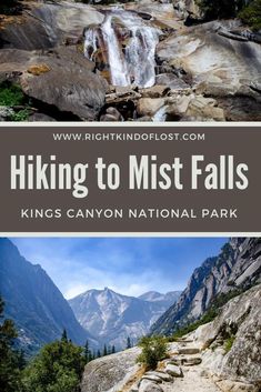 hiking to mist falls in kings canyon national park