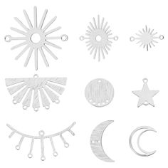 various shapes and sizes of metal objects