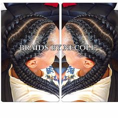 19 More Big Cornrow Styles To Feast Your Eyes On | Single Braids Hairstyles, Cornrow Styles, Two French Braids, Loose French Braids, Style Braids, Natural Hair Woman, Two Braid Hairstyles, Long Box Braids, French Braid Hairstyles