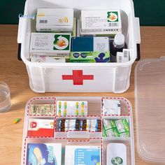 First Aid Kit Medicine Storage Box Portable Emergency Box Household Double Layers Medicine Boxes Medicine Storage, Medicine Boxes, Medical Kit, Aid Kit, First Aid Kit, Storage Organizer, First Aid, Storage Organization, Double Layer