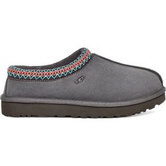 UGG Women's Tasman Slipper Dark Gray 5955-DGRY Tasman Slippers, Ugg Tasman Slippers, Ugg Tasman, Suede Slippers, Ugg Slippers, Classic Boots, Slipper Shoes, Jeans Boyfriend, Gray Suede