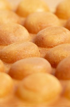 a close up view of some kind of doughnut