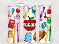 Teacher apple 20 oz. skinny tumbler. - Mayan Sub Shop Drinks Tumbler, Teacher Apple, Teacher Tools, Teacher Christmas Gifts, Teacher Name, Convection Oven, Metal Straws, Sublimation Tumbler, Plastic Straw