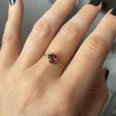 Size 8. Red Raspberry Color Garnet In An Organic Setting. Rhodolite Garnet Ring, Red Raspberry, Raspberry Color, Garnet Ring, Rhodolite Garnet, Ring Color, Garnet Rings, Dream Jewelry, Womens Jewelry Rings