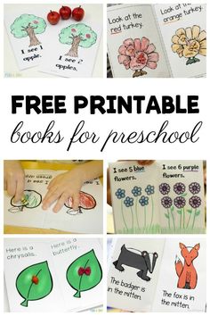 free printable books for preschool