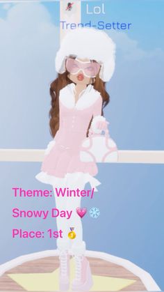 Dti Themes Snow Day, Dti Outfit Ideas Winter, Snowy Day Dress To Impress, Snow Day Outfit Dress To Impress, Snow Day Dress To Impress, Snowy Day Outfit, Snow Day Outfit