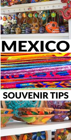 mexican souvenir tips on display in a store