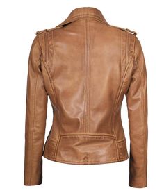 Women's Asymmetrical Camel Leather Jacket This camel asymmetrical style leather Jacket for women has a wide lapel collar that perfects the combination of style and fashion. The jacket features smooth zips and pockets on either side, which allows you to secure your belongings with ease. This jacket is made from the finest yet best quality lambskin leather to give you the most luxurious experience. It also features zipper cuffs for adjustment, and a soft skin-friendly polyester lining to keep you Chic Brown Leather Biker Jacket, Trendy Fitted Brown Leather Jacket, Trendy Brown Fitted Leather Jacket, Fitted Brown Leather Jacket With Asymmetrical Zip, Brown Leather Asymmetrical Zip Outerwear, Brown Leather Outerwear With Asymmetrical Zip, Brown Asymmetrical Zip Biker Jacket For Fall, Brown Biker Jacket With Asymmetrical Zip For Fall, Winter Cognac Fitted Leather Jacket