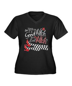 This Black 'Good Witch' Tee - Plus by CafePress is perfect! #zulilyfinds. $19.99 Brick Road, Cafe Press, Home Page, Wizard, Clothing Items, Graphic Tee, Love This, That Look, Look At