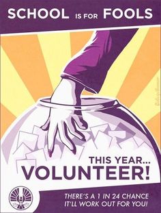 this is an image of a volunteer poster