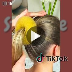 +Hair Bun Making Tricks! - Styleaze Snapchat volleyball hairstyles braids, volleyball hairstyles pigtai. Half Bun Hairstyle, Bun Making, Half Bun Hairstyles, High Bun Hairstyles, Half Bun, Hoco Hair Ideas Curls, Hoco Hair Ideas Straight, Bridesmaid Hair Long, Hoco Hair Ideas Ponytail