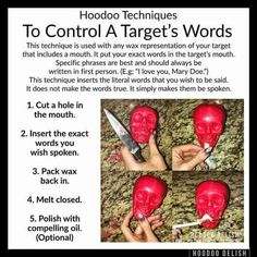 Control Targets Word Voodoo Spells, Spell Casting, Wiccan Witch