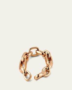 Pomellato "Iconica" bracelet with bold chain links    18karat rose gold    Integrated lobster clasp    Made in Italy Luxury Chunky Chain Link Bracelet, Luxury Tarnish-resistant Chain Ring For Formal Occasions, Formal Rose Gold Chain Link Bracelet, Rose Gold Chain Bracelet With Rectangular Links, Rose Gold Link Chain Bracelet, Timeless Rose Gold Chain Bracelets, Rose Gold Chain Link Bracelet For Formal Occasions, Timeless Rose Gold Chain Bracelet, Classic Rose Gold Link Chain Bracelet