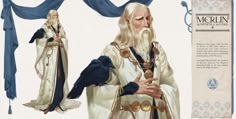 ArtStation - Merlin, the Witness of the Stars, alice haun Dnd Green, Wizards Tower, Arthur Books, Stylized Concept Art, Bard Character, The Tarnished, Mists Of Avalon