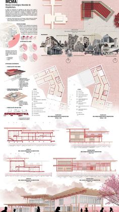 Architectural Collage Ideas, Interior Design Visual Presentation, Concept Board Architecture, Interior Design Presentation Boards, Architecture Site Plan, Architecture Design Presentation, Presentation Board Design, Campus Design, Architecture Presentation Board