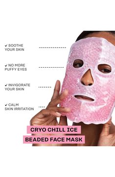 What it is: Experience the invigorating power of cryotherapy at home with Skin Gym's best-selling Cryo Chill Ice Beaded Face Mask. What it does: This innovative mask offers a customizable approach to de-puffing and reviving your skin. Dual-action cooling means you can freeze the mask for a potent, invigorating chill that tackles stubborn puffiness and awakens tired eyes. Refrigerate it for a gentler cooling experience that soothes and refreshes. The unique beaded design conforms to your facial c Ice Mask, Skin Gym, Flawless Makeup Application, Tired Eyes, Puffy Eyes, Makeup Application, Flawless Makeup, Pencil Eyeliner, Beauty Wellness